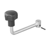 ProPlus 1 palanca para rueda de apoyo de remolque - 60 mm de diámetro, 17 mm de diámetro del eje, 239 gramos de acero - Manivela para rueda de tracción Bugrad accesorios de remolque