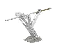 ProPlus 1 soporte para caravana 605 x 280 mm, altura 470 mm, 1000 kg, soporte de manivela + placa de apoyo para remolque