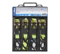 ProPlus 320204 - Correa de Amarre con Tensor de trinquete y 2 Ganchos, 5 m