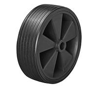 ProPlus 341549 Rueda de Repuesto, Rueda de Apoyo, llanta de plástico con neumáticos de Goma Maciza, 220 x 70 mm