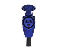 ProPlus 373503 CEE - Acoplamiento en ángulo de 90° con enchufe Schuko de 230 V