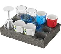 ProPlus 761472 - Soporte para tazas (espuma suave, capacidad para 12 vasos y tazas, altura de 60 mm)