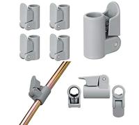 ProPlus Abrazadera de tubo para tienda de campaña con cierre rápido, 19-22 mm, juego de 4 unidades
