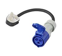 ProPlus Cable Adaptador de 40 cm, 3 x 2,5 mm² de Enchufe UK a CEE