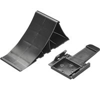 ProPlus Cuña de Rueda - Carga por eje Max. 1600 kg. Radio de neumáticos Max. 295 mm - con soporte de montaje - Universal y seguro para todos los vehículos - 1 pieza - Plástico