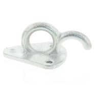 ProPlus Gancho para lona de metal con ojal, 70 x 45 mm