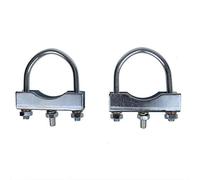 ProPlus Juego de 2 abrazaderas en U redondas de 60/70 mm para abrazadera