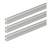 ProPlus Riel Doble de 80 cm, Juego de 3 Unidades