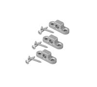 ProPlus 3 ojales de pared para toldo, de metal, para pared, protege contra el óxido