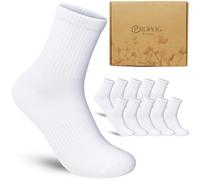 PROPOG 10 Paia Calcetines Hombre Calcetines Mujer Calcetines Deporte Hombre Blanco Calcetines Hombre Algodon Transpirable Trabajo Running Sportive Medias Hombre Neutro