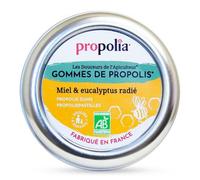 Propolia Bio Propóleo, miel y gomas radiadas de eucalipto Calma la garganta - 45 gr