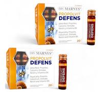 Propolvit Defens - Pack Ahorro 2 x 20 Viales x 10ml - Con Jalea Real, Calostro, Reishi, Shiitake, Propóleo y Vitamina B6 - Contribuye al Sistema Inmune