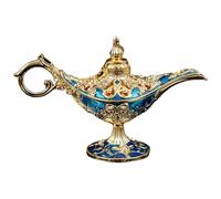 Proporro de lámpara mágica - Temed deseando luz para disfraces árabes y decoración del hogar | Lámpara de genio de estilo vintage, decoración de la de cosplay, recuerdo de la lámpara de