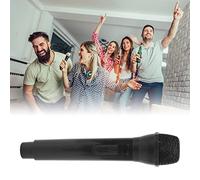 Proporro de micrófono, Speech Plastic Micrófono Karaoke Dance Mostras de apropiación simulando Favores de Fiesta de música para el Habla para Karaoke Party (Negro)