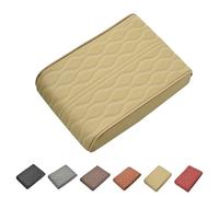 Proposition/Propostion Memory Cotton Car Armrest Box, Auto Leather Waterproof Center Middle Console Cover Pad, Previousin Car Armrest Cover, Memory Foam Protector for Cars Center Console (1 Pcs*Beige)