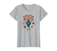 Propósito a través de la práctica de la Terapia Ocupacional Motivacional Camiseta, Mujer, Gris Jaspeado, XS
