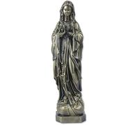 Proposte Religiose Estatua de la Virgen de Lourdes de resina color bronce - 40 cm Made in Italy