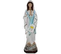 Proposte Religiose Estatua de la Virgen de Lourdes de resina pintada a mano - 50 cm Made in Italy