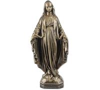 Proposte Religiose Estatua de la Virgen Inmaculada o Milagrosa de Resina de Bronce - 30 cm Made in Italy