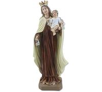 Proposte Religiose Estatua de Nuestra Señora del Carmelo o Virgen del Carmen de resina - 30 cm