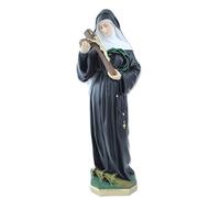 Proposte Religiose Estatua de Santa Rita da Cascia de resina. Altura 50 cm. Pintada a mano.