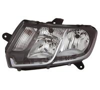 PROPOSTEONLINE Faro fabricado para Dacia Logan 2013 lado conductor H7-H1-PY24W-W21-5W alog. Preparado para regulación eléctrica 260607796R