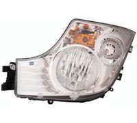 PROPOSTEONLINE Faro fabricado para Mercedes ACTROS de 2011 a 2018 lado conductor H7-H1 halógeno con ajuste manual A9608200239