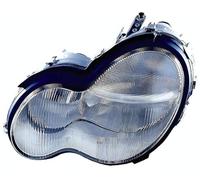 PROPOSTEONLINE Faro fabricado para Mercedes Clase C W203 Izquierdo H7 halógeno pred. Regl.pneum con indicador de dirección 31166201390