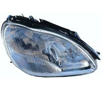 PROPOSTEONLINE Faro fabricado para Mercedes Clase S W220 lado derecho H7-H7-H1 halógeno preparado para regulación eléctrica A2208200261