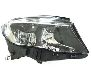 PROPOSTEONLINE Faro fabricado para Mercedes GLA X156 2013 lado pasajero H7-H15 halógeno con motor eléctrico parabólica negra A1569061200