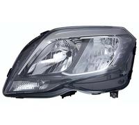 PROPOSTEONLINE Faro fabricado para Mercedes GLK X204 2012> lado pasajero H7-H15 halógeno con motor eléctrico parabólica negra A2048201039