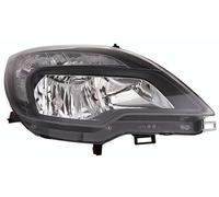 PROPOSTEONLINE Faro fabricado para Opel Meriva de 2010 a 2013 lado del pasajero H7-H1 halógeno con motor eléctrico parabólica negra 13383875