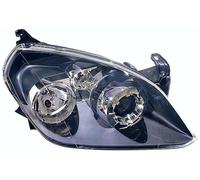 PROPOSTEONLINE Faro fabricado para Opel TIGRA SPORT 2004> Derecho H1 halógeno preparado para regulación eléctrica Parabólica negra 93164836