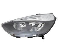 PROPOSTEONLINE Faro fabricado para Renault Clio 2016 izquierdo H7-H1 halógeno con motor eléctrico, parabólica y perfiles interiores negros 260601732R