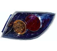 PROPOSTEONLINE Grupo óptico fabricado para Mazda 3 de 2003 a 2009 trasero derecho este. con cristal Crystal Parabólica negra BN8F51170D