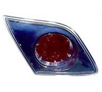 PROPOSTEONLINE Grupo óptico fabricado para Mazda 3 de 2003 a 2009 trasero izquierdo con cristal parabólica negra BP4K513J0B