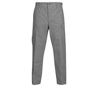 Propper F521038 BDU - Pantalón con botón - Battle Rip 65/35 Ripstop, Gris, Small Cortos