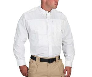 Propper Popelina Camisa táctica de Manga Larga para Hombre, Blanco, M