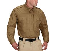 Propper Popelina Camisa táctica de Manga Larga para Hombre, marrón, XXL