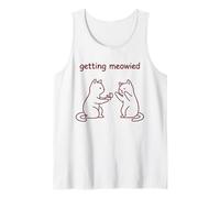 Propuesta de Compromiso de Boda de un Gato Meowied Camiseta sin Mangas
