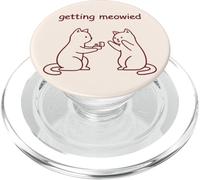 Propuesta de Compromiso de Boda de un Gato Meowied PopSockets PopGrip para MagSafe