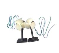 Propulsor submarino, Motor cepillado resistente al agua, 3 hélices, 12000 RPM, velocidad sin carga, 7V-12V, 3A, 80W, Compatible con barco de cebo RC(1pair)