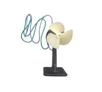 Propulsor submarino, Motor cepillado resistente al agua, 3 hélices, 12000 RPM, velocidad sin carga, 7V-12V, 3A, 80W, Compatible con barco de cebo RC(1pcs negative)