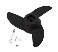 Propulsores U-BCOO Motor fueraborda eléctrico Prop 55lb, 62lb, 86lb Trolling Motors mount Accesorios barco, 3 palas (negro)