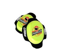PRORACER Deslizadera de rodilla para motoristas, rodillera deslizantes carretera circuito competicion sliders con logo MotoGP (Amarillo-neon)