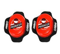 PRORACER Deslizadera de rodilla para motoristas, rodillera deslizantes carretera circuito competicion sliders con logo MotoGP (Rojo)