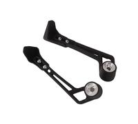 PRORACER Protectores contra caídas para manetas de Freno y Emrague Universal 14-18mm. Curvado Aluminio (Negro)