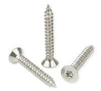 Proraje Tornillos para madera Inox A2: 6 x 90 mm | Cabeza avellanada huella TORX (TX) | Acero inoxidable A2 (V2A / AISI 304) | construcción/aglomerado/terraza/etc: lote de 300 unidades