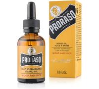 Proraso Aceite barba, Wood & Spice, 30 ml, aceite suavizante y nutritivo para el cuidado barba hombre con agradable aroma a cedro y cítricos