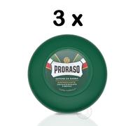 Proraso Afeitado Jabón Olla Verde Eucalipto Y Mentol 150ml 3xPACK Trío Triple